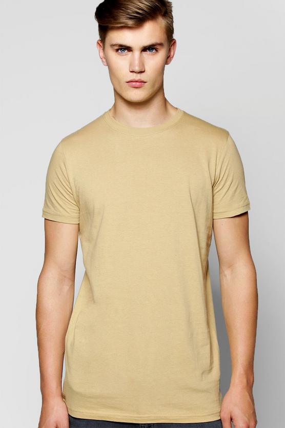 Longline Crew Neck T Shirt